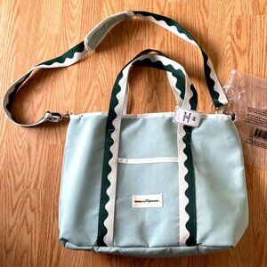 Business and Pleasure Cooler Tote Bag Large The Beach Bag Rivie Green 20x14x5
